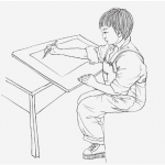 进行素描绘画的正确坐姿或站姿是什么？