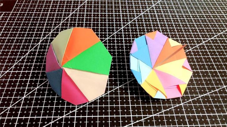 手工折纸小伞制作教程：用纸和心情，DIY一把小伞(2)