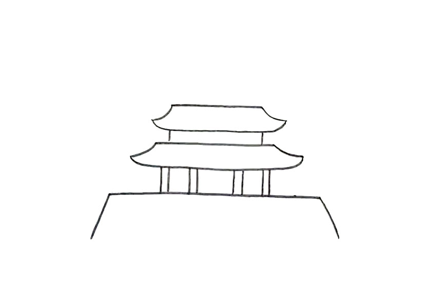 一步步教你画好看的天安门