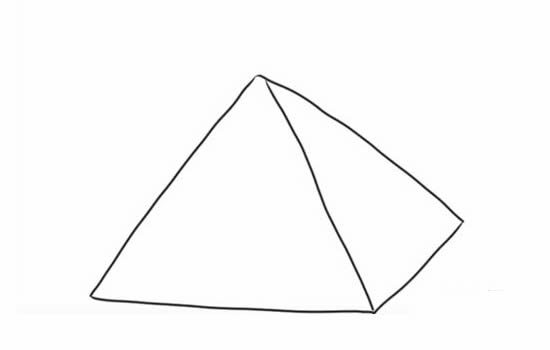埃及金字塔简笔画详细画法