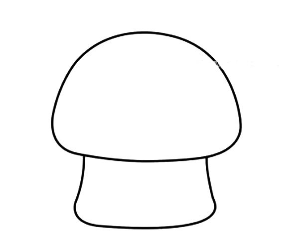 可爱的蘑菇屋儿童简笔画