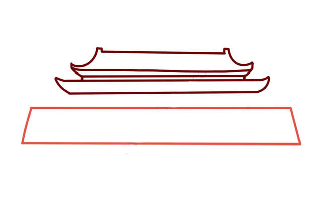 北京天安门儿童简笔画 北京天安门儿童简笔画