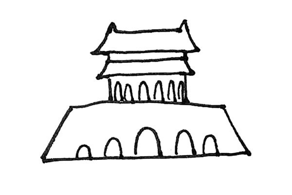 一步步教你画天安门