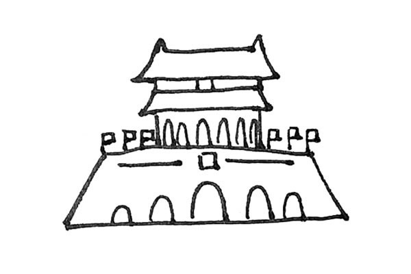一步步教你画天安门