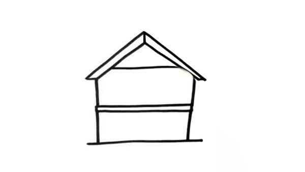 果园里的小房子简笔画