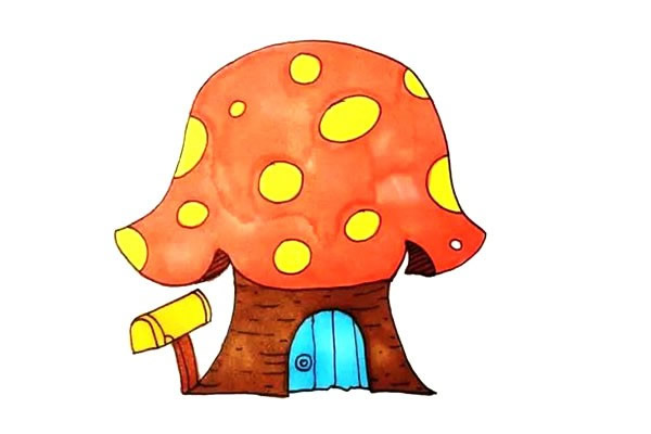 蘑菇房怎么画简单又漂亮