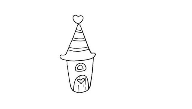 橘子小屋简笔画