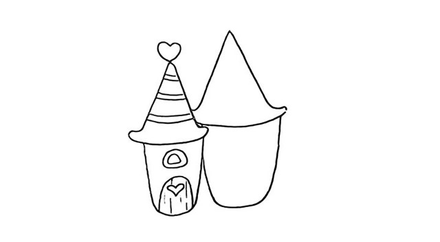 橘子小屋简笔画