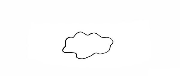 卡通的空中城堡简笔画