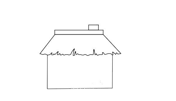 简单的卡通小房子简笔画