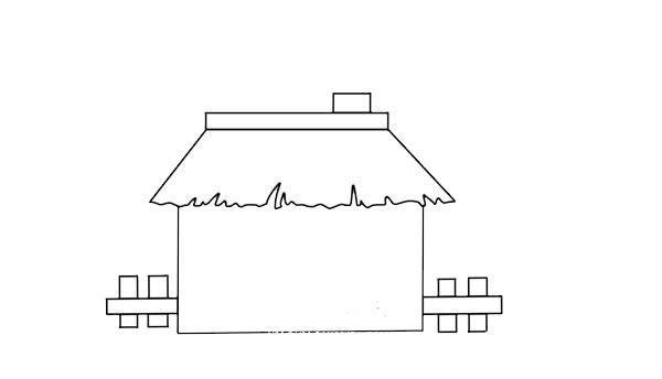 简单的卡通小房子简笔画