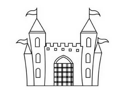 欧洲城堡简笔画简单又漂亮