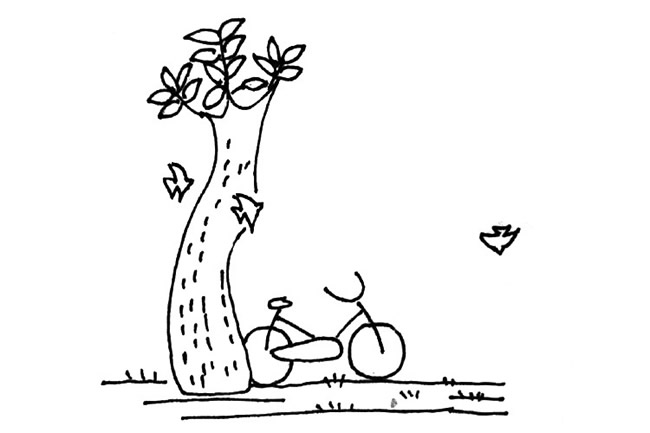 分享几幅秋天的简笔画