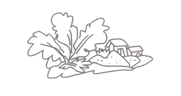 小村舍的简笔画步骤