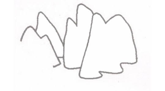 岛屿简笔画的画法