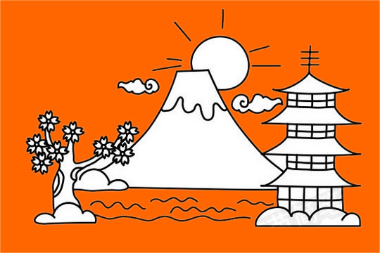 分享一些名胜古迹简笔画