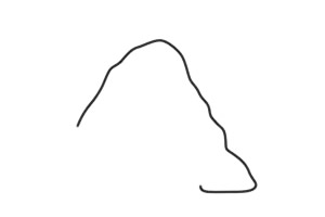 关于山峰的简笔画