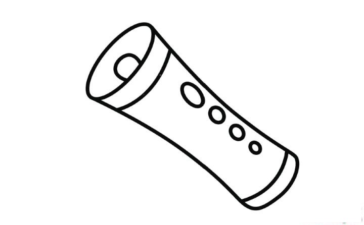 彩色手电筒简笔画