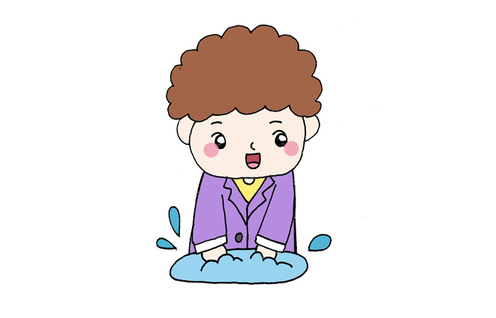 疫情防护的简笔画