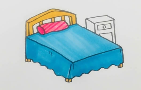 卧室简笔画步骤