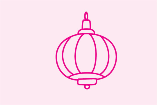 非常简单的灯笼简笔画