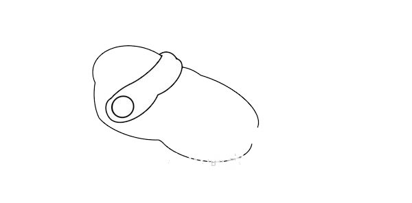 粉色小凉鞋简笔画