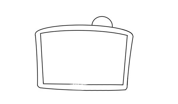 老款电视机简笔画步骤