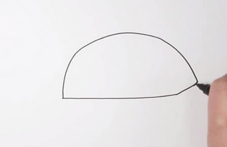 鸭舌帽简笔画步骤 关于帽子的简笔画