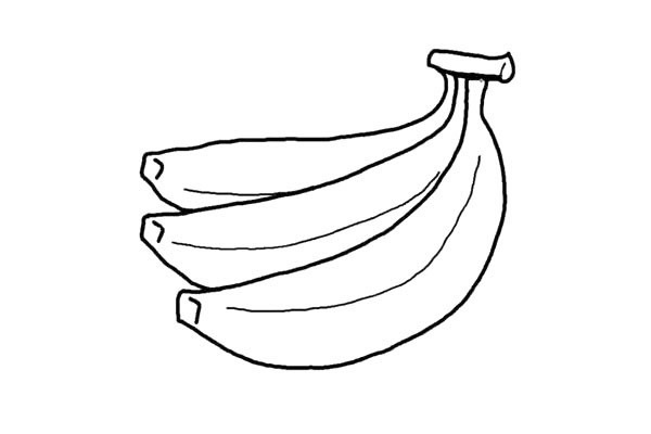 五步画出香蕉的简笔画