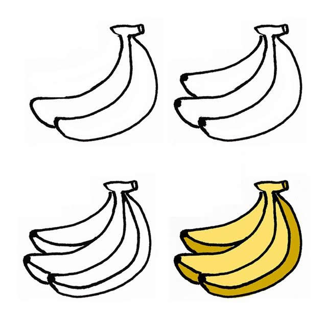 香蕉的简单画法