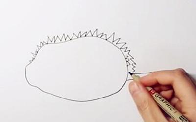 生动形象的榴莲简笔画