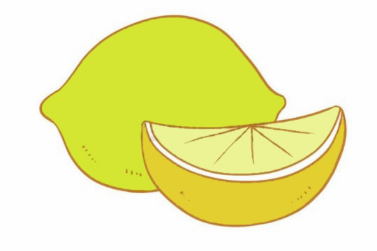 几张彩色的柠檬简笔画
