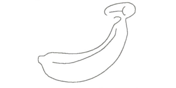 两步就会的香蕉简笔画