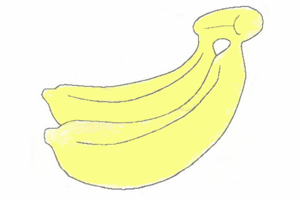 两步就会的香蕉简笔画