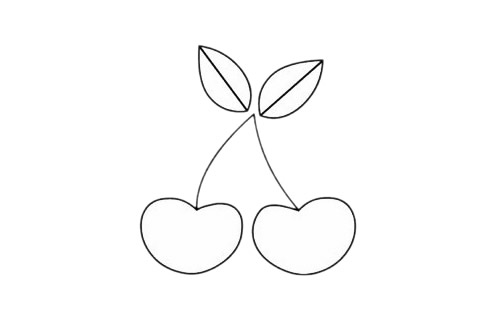 几步就会的樱桃简笔画
