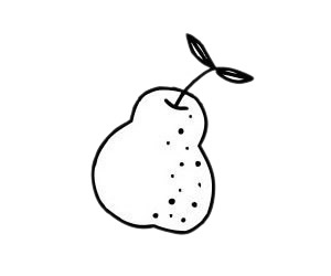 超简单雪梨简笔画 超简单雪梨简笔画