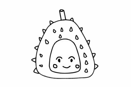 分享几张关于榴莲的简笔画