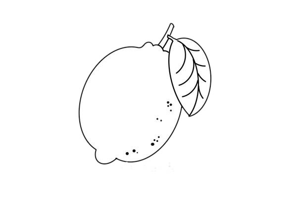 酸酸的柠檬简笔画