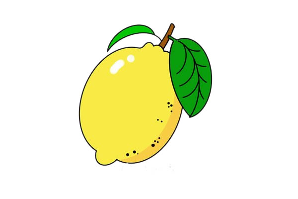 酸酸的柠檬简笔画