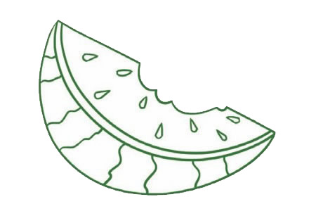 简单的西瓜简笔画