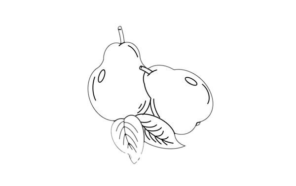 梨子简笔画怎么画