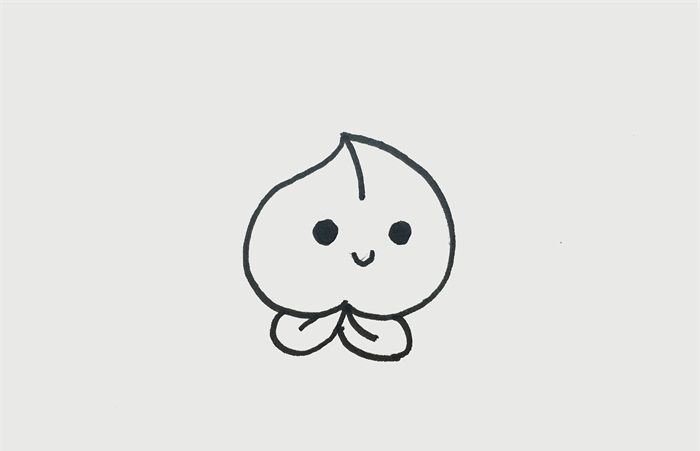 桃子怎么画简单又好看