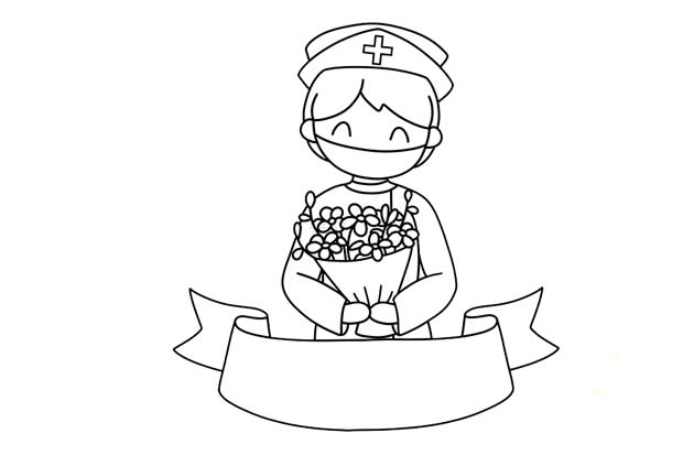 劳动节致敬医务人员简笔画 劳动节致敬医务人员简笔画
