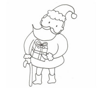 分享几幅关于圣诞老人的简笔画