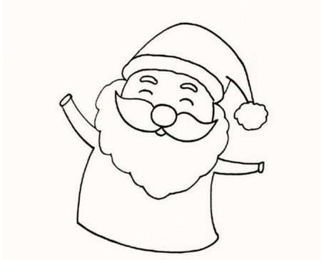 分享几幅关于圣诞老人的简笔画