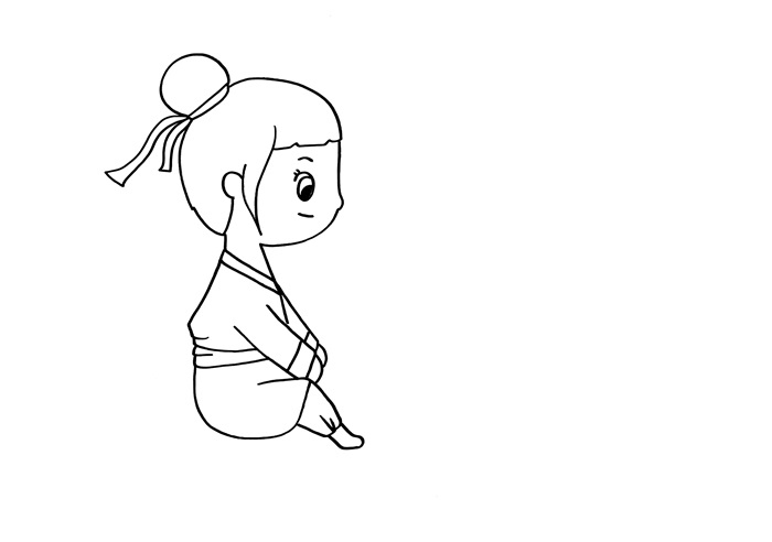 七夕节牛郎织女相爱简笔画