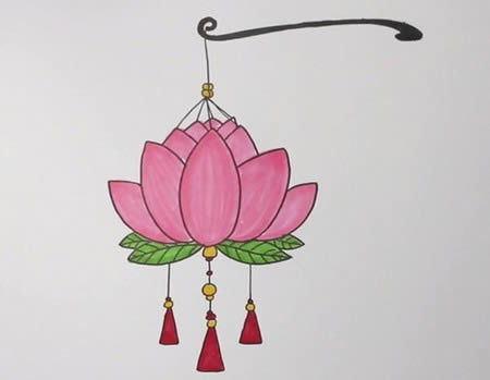 元宵节花灯简笔画怎么画
