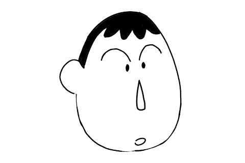 蜡笔小新阿呆简笔画教程