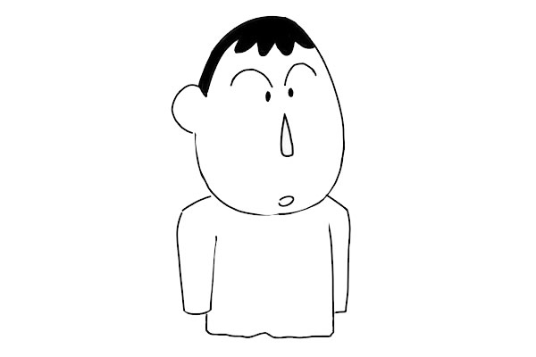 蜡笔小新阿呆简笔画教程