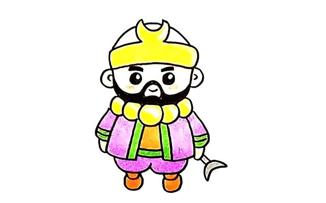 西游记沙和尚怎么画